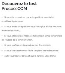 bilan processcom